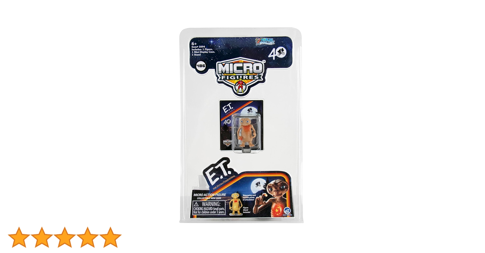 Amazon.co.jp: 世界最小のE.T.地球外マイクロフィギュア(5094) : おもちゃ